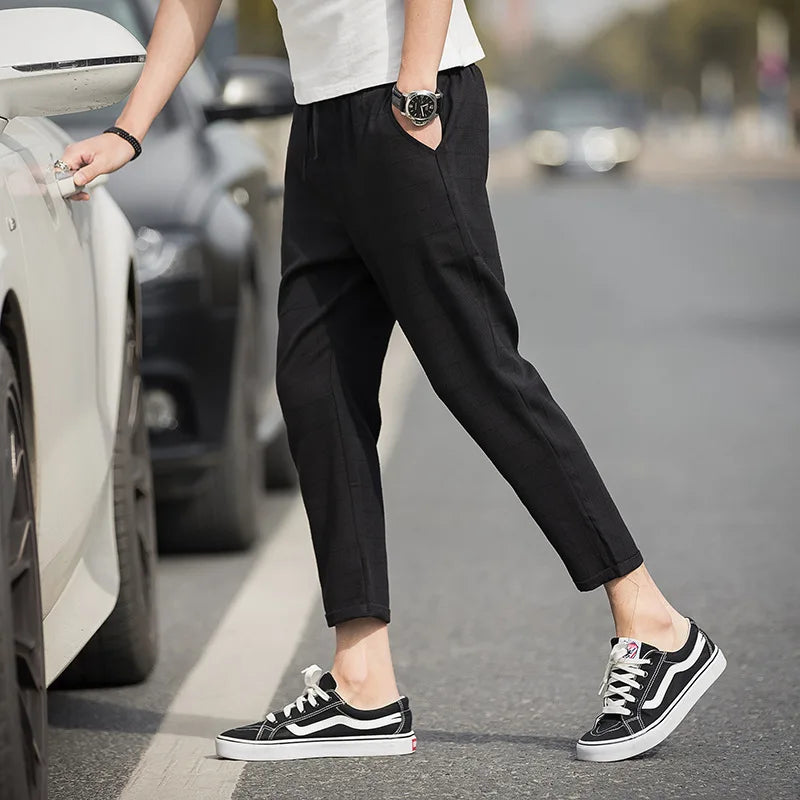 Vince Checkered Slim Pants