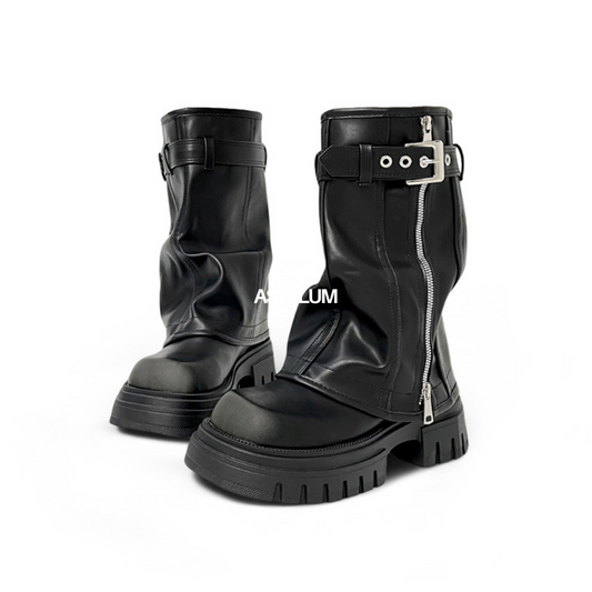 PLATFORM FOLD OVER CHUNKY BOOTS