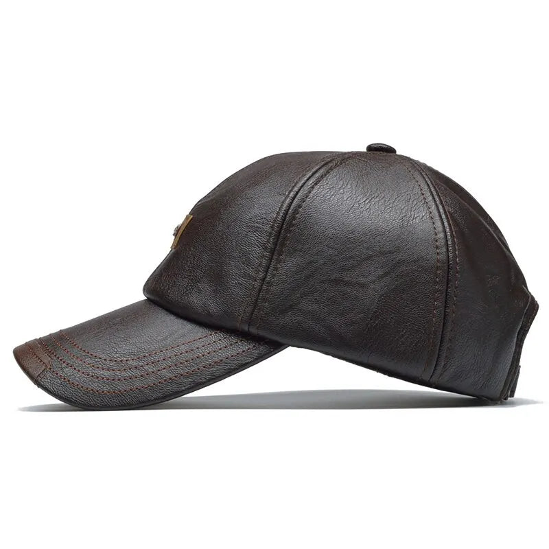 UrbanLabel PU Leather Baseball Cap