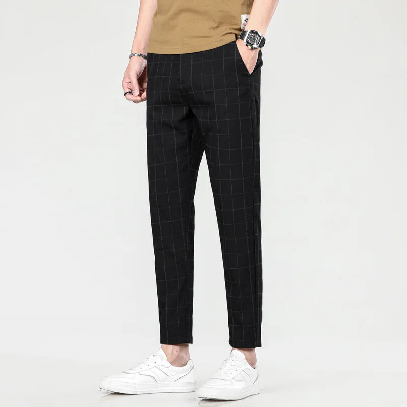Vince Checkered Slim Pants