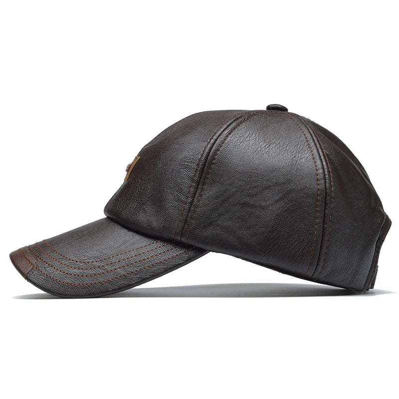 UrbanLabel PU Leather Baseball Cap