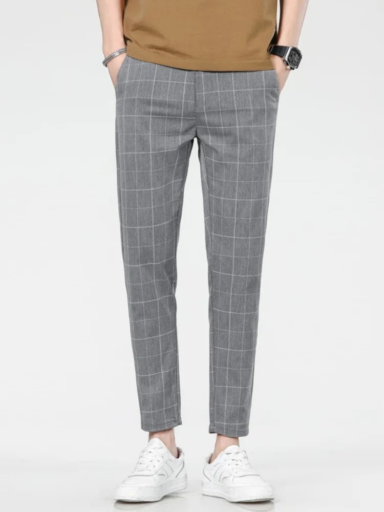 Vince Checkered Slim Pants