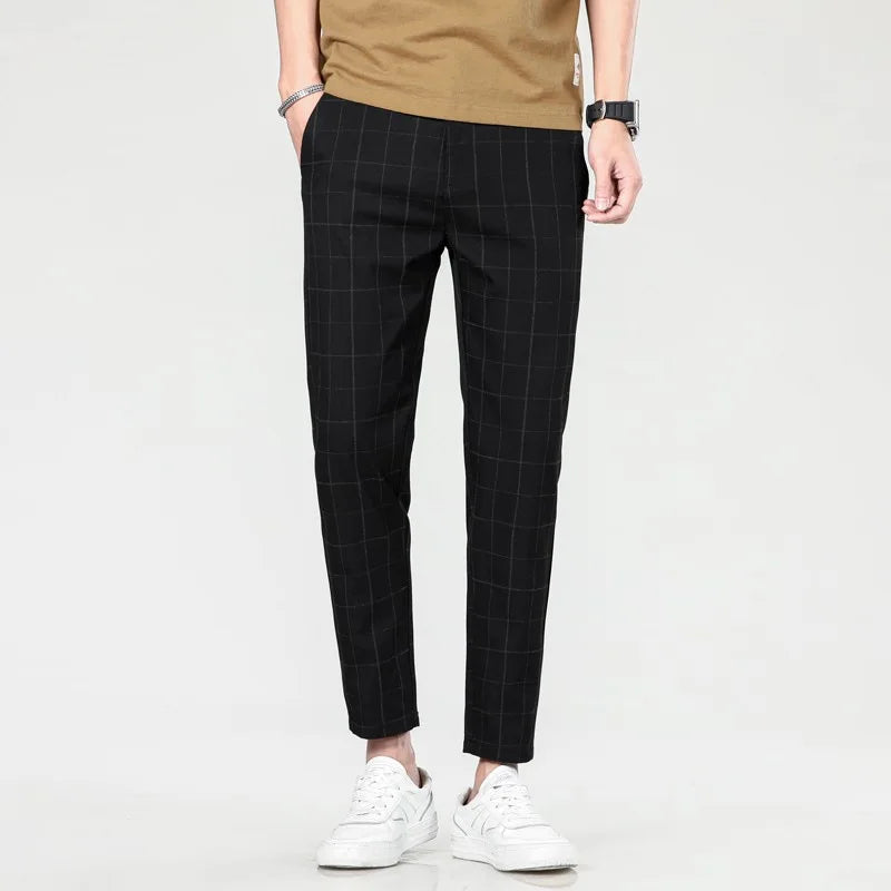 Vince Checkered Slim Pants