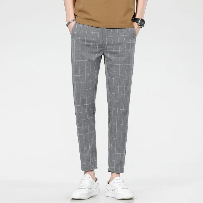 Vince Checkered Slim Pants