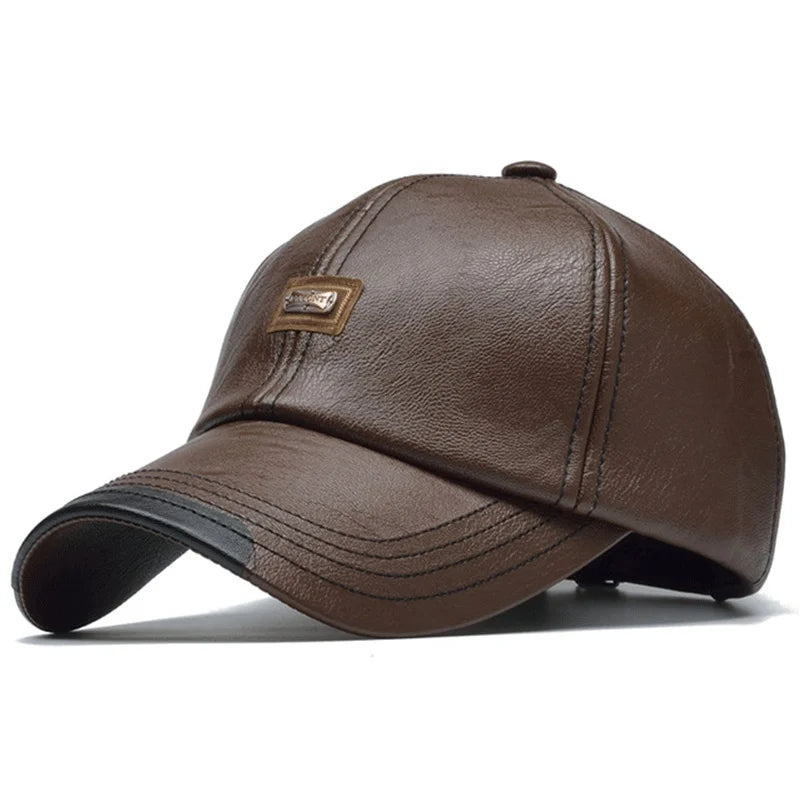UrbanLabel PU Leather Baseball Cap