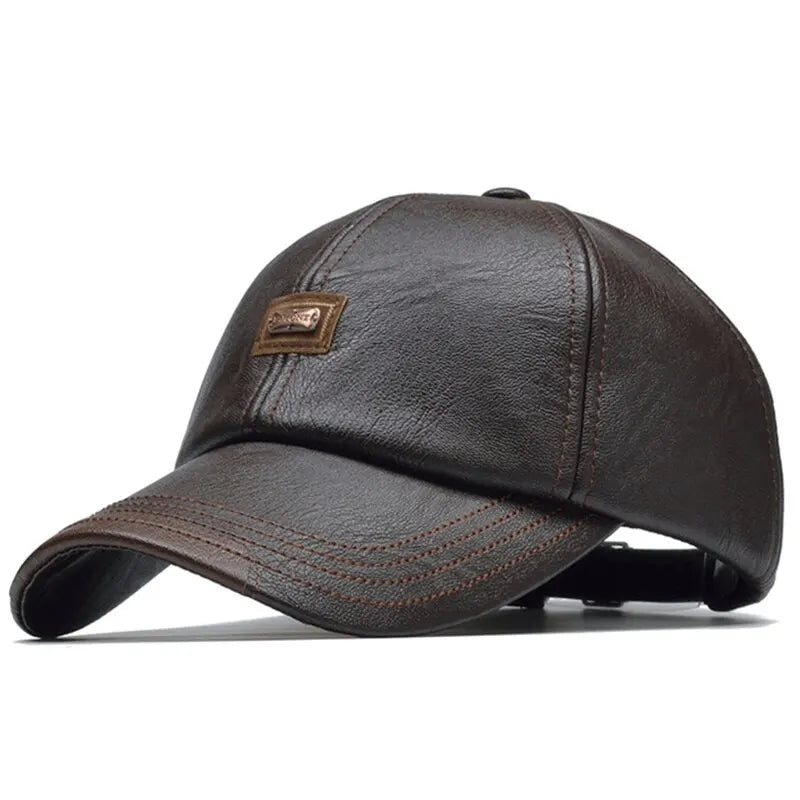 UrbanLabel PU Leather Baseball Cap