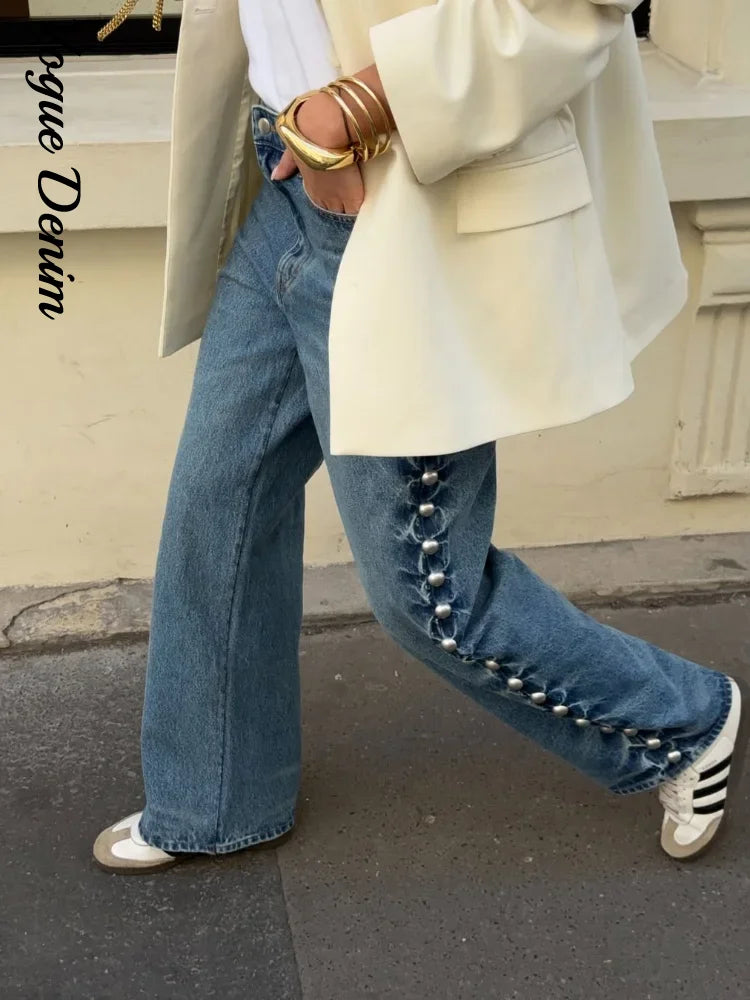 ABBIE WIDE MID-WAISTED JEANS