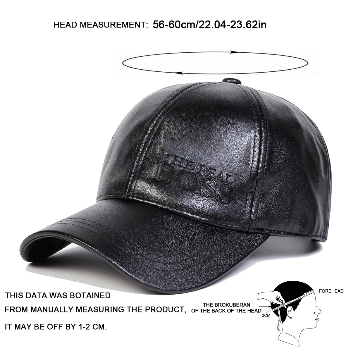 FrostLine Leather Baseball Cap