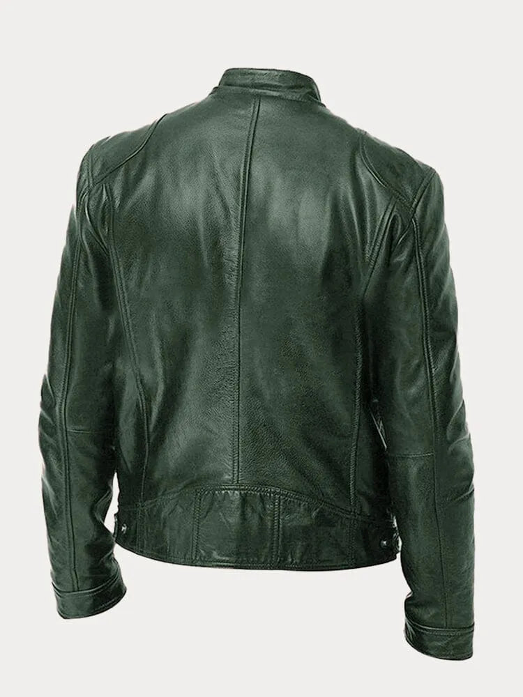 Tobias™ – Casual Leather Jacket: Timeless Style and Comfort