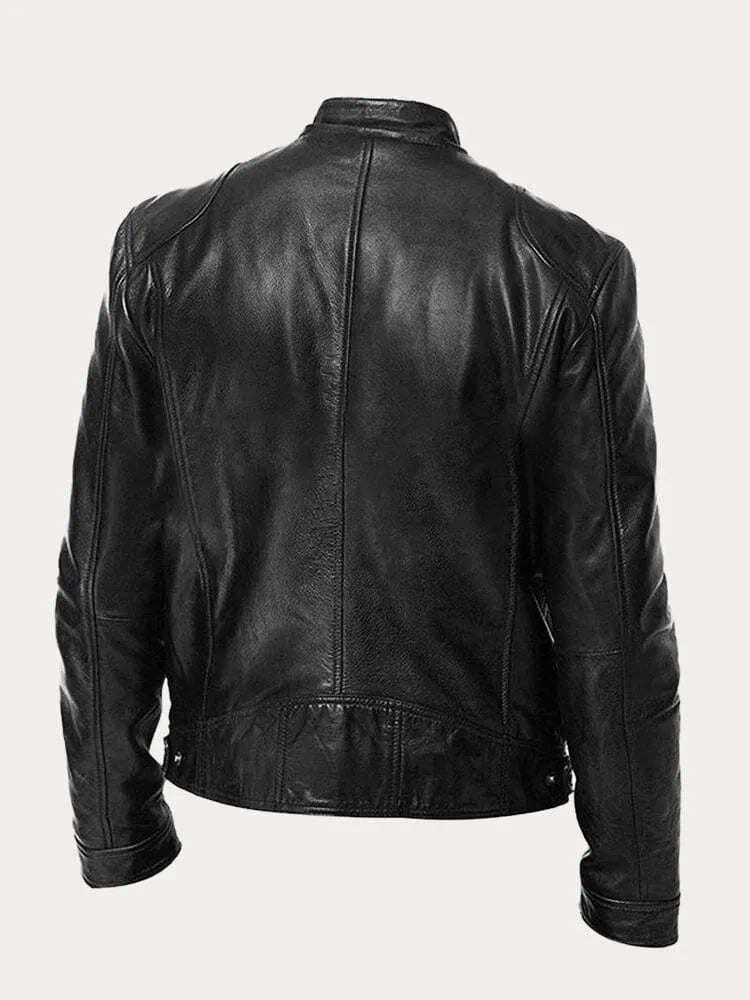 Tobias™ – Casual Leather Jacket: Timeless Style and Comfort