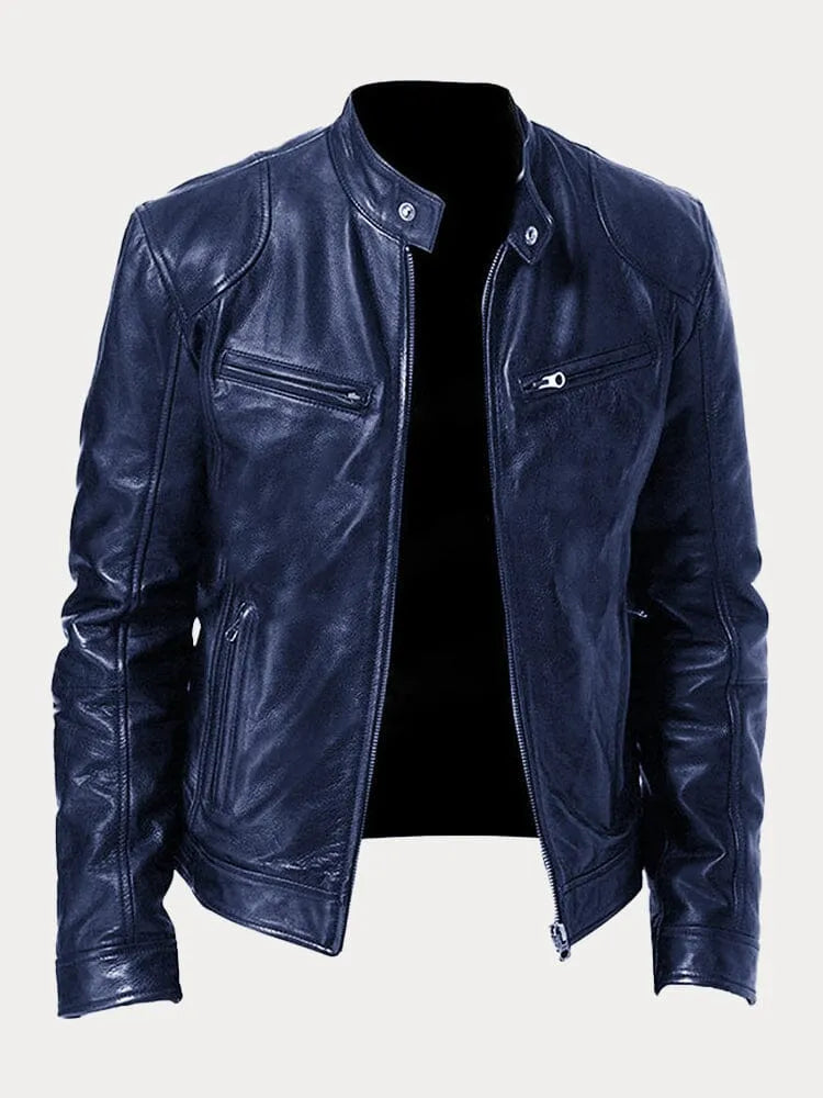 Tobias™ – Casual Leather Jacket: Timeless Style and Comfort