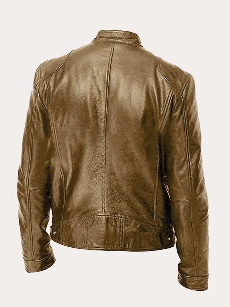 Tobias™ – Casual Leather Jacket: Timeless Style and Comfort