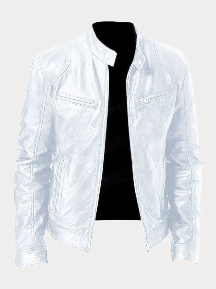 Tobias™ – Casual Leather Jacket: Timeless Style and Comfort