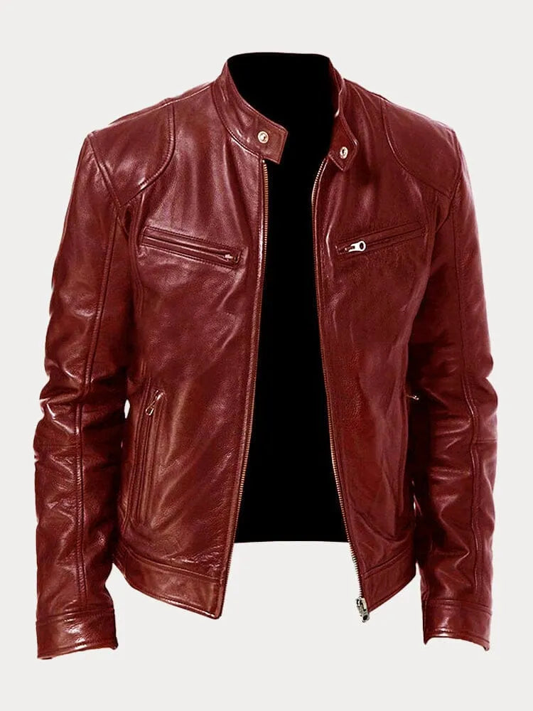 Tobias™ – Casual Leather Jacket: Timeless Style and Comfort
