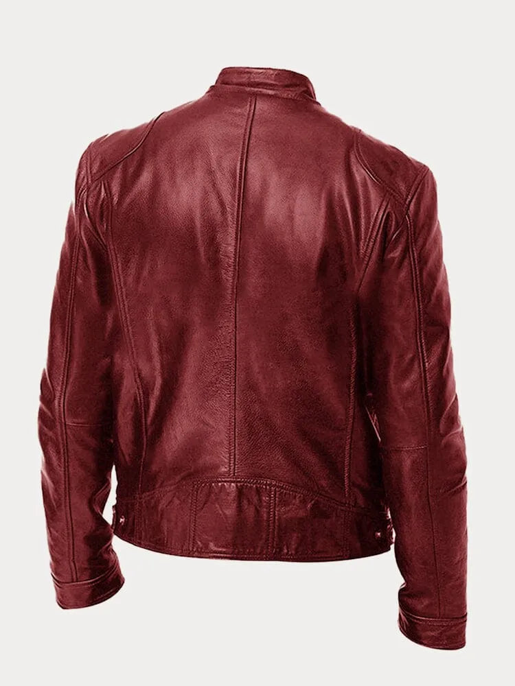 Tobias™ – Casual Leather Jacket: Timeless Style and Comfort