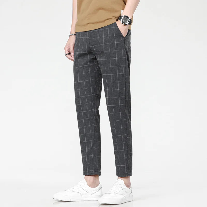 Vince Checkered Slim Pants