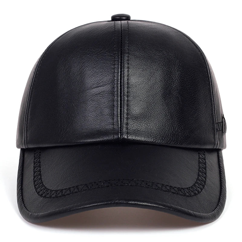 FrostLine Leather Baseball Cap