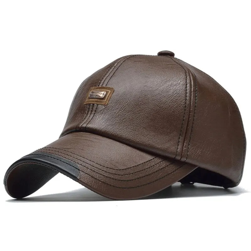 UrbanLabel PU Leather Baseball Cap