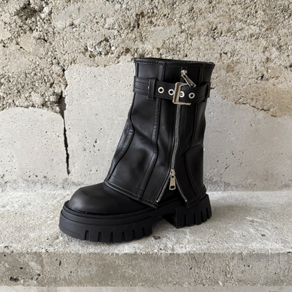 PLATFORM FOLD OVER CHUNKY BOOTS