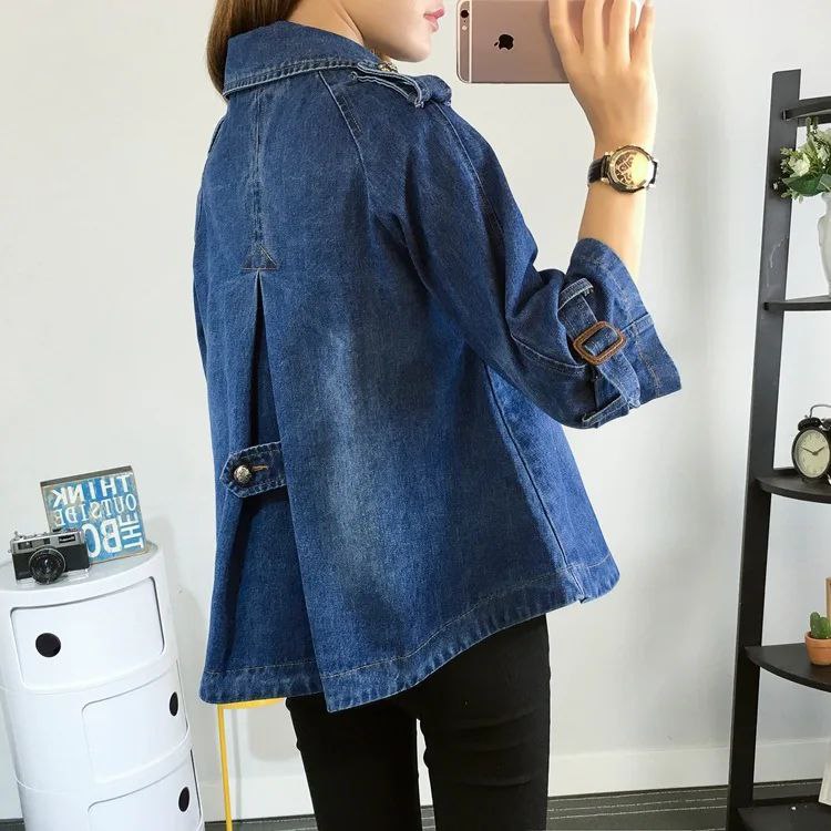 EVERYDAY DENIM CAPE COAT