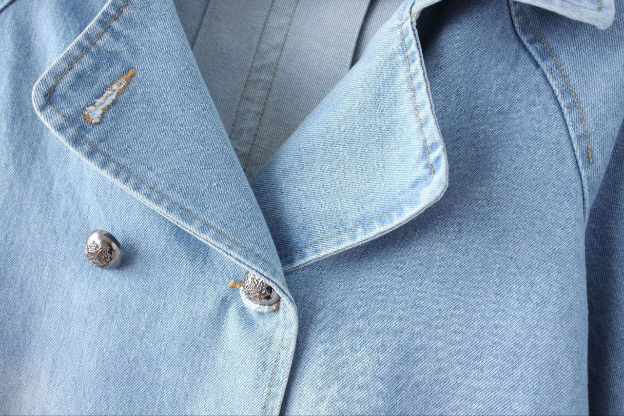 EVERYDAY DENIM CAPE COAT