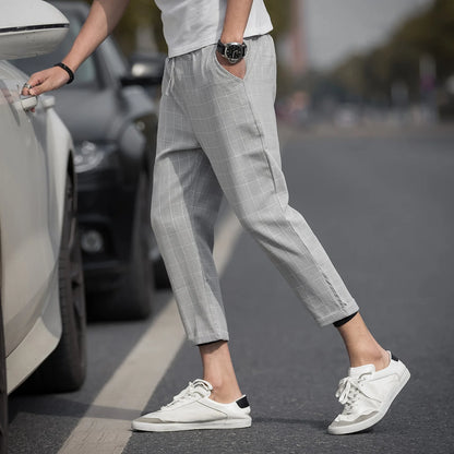 Vince Checkered Slim Pants