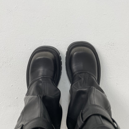 PLATFORM FOLD OVER CHUNKY BOOTS
