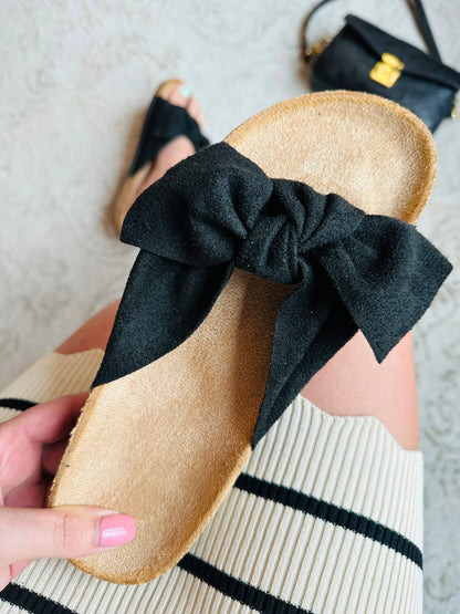 Kira Leopard Bow Sandals