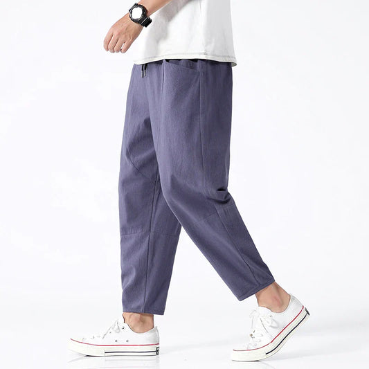 KYOTO LINEN CROPPED PANTS