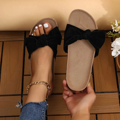 Kira Leopard Bow Sandals