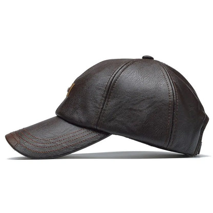 UrbanLabel PU Leather Baseball Cap
