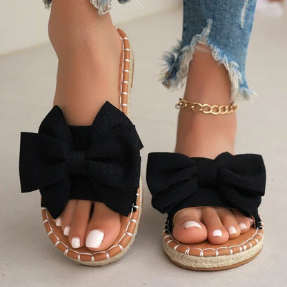 Lila Bow Summer Slides