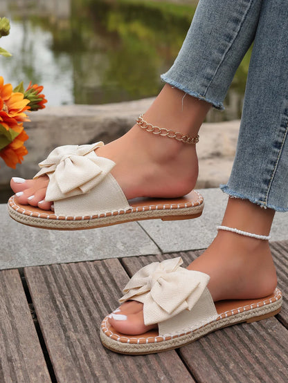 Lila Bow Summer Slides