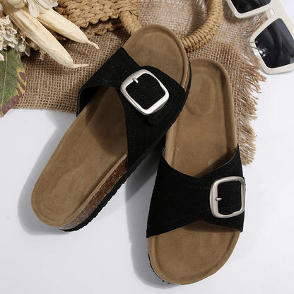 Luna Buckle Flip Flops