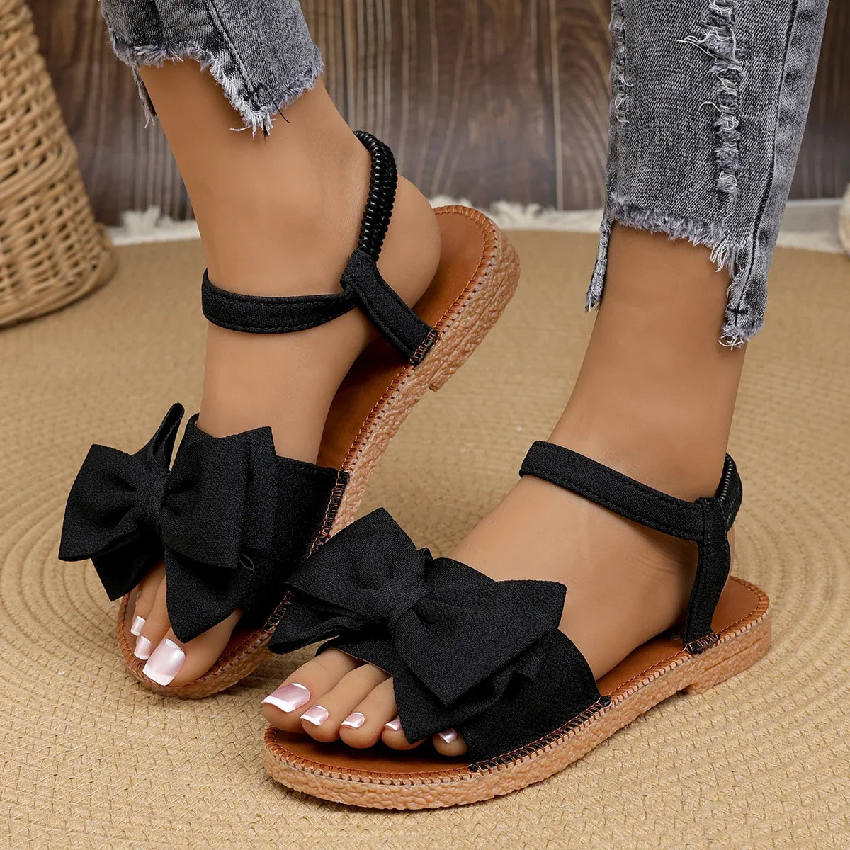 Suri Bow Tie Summer Sandals