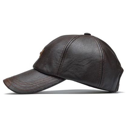 UrbanLabel PU Leather Baseball Cap