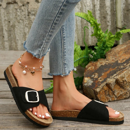 Luna Buckle Flip Flops