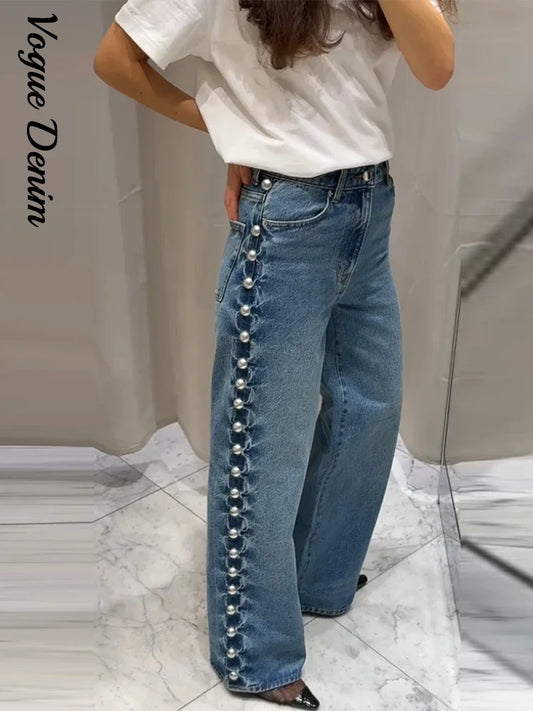ABBIE WIDE MID-WAISTED JEANS