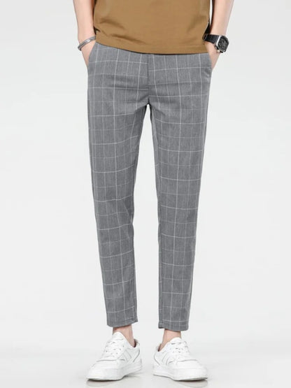 Vince Checkered Slim Pants