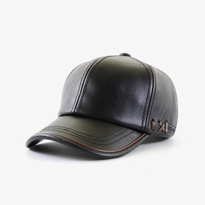PolarHide Velvet-Lined Leather Cap