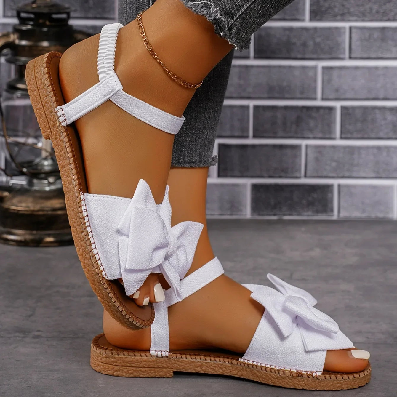 Suri Bow Tie Summer Sandals