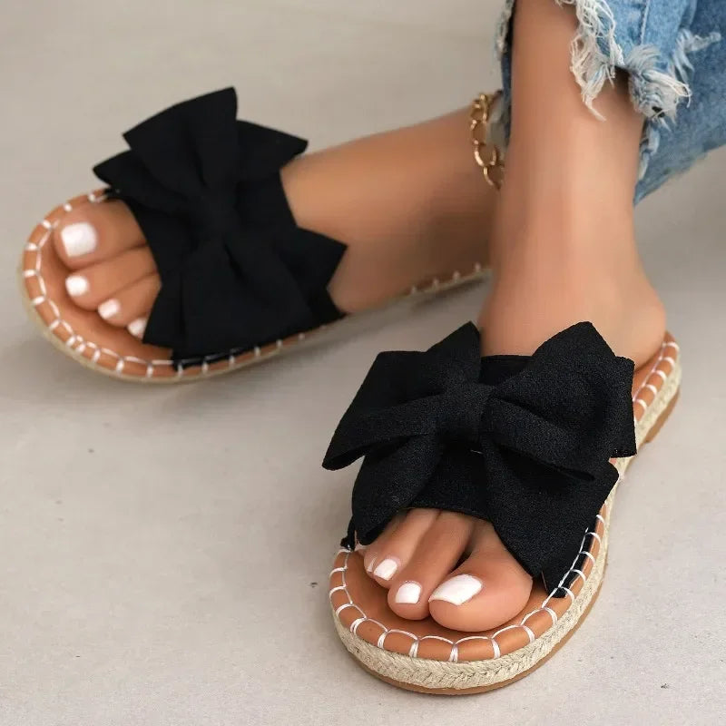 Lila Bow Summer Slides