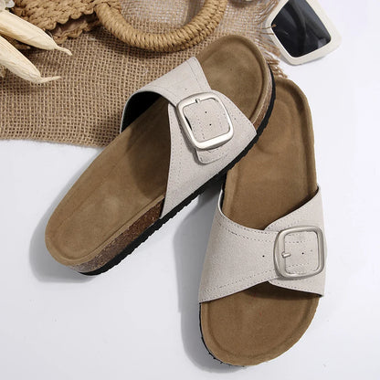 Luna Buckle Flip Flops