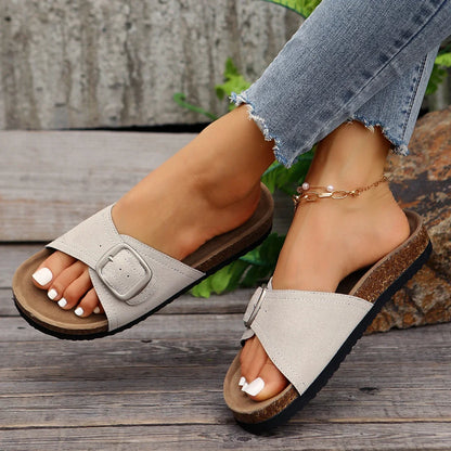 Luna Buckle Flip Flops
