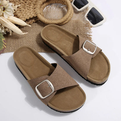 Luna Buckle Flip Flops