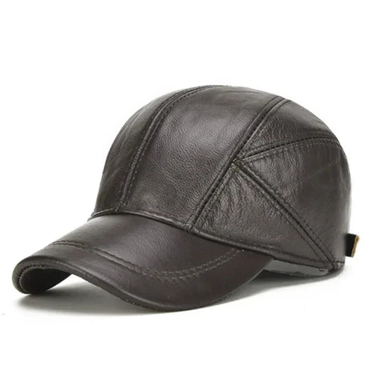 FrostGuard Leather Earflap Cap