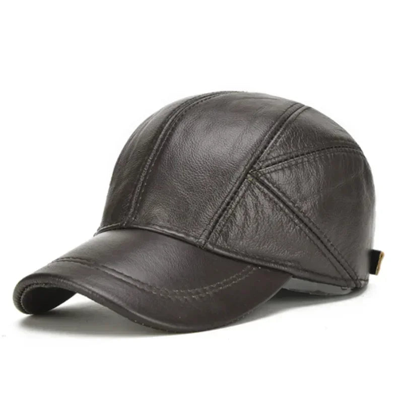 FrostGuard Leather Earflap Cap