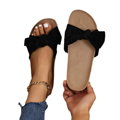 Kira Leopard Bow Sandals