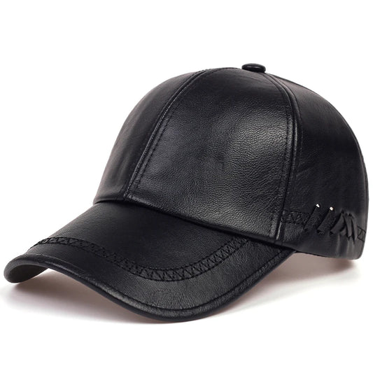 FrostLine Leather Baseball Cap