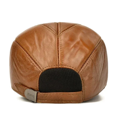 FrostGuard Leather Earflap Cap